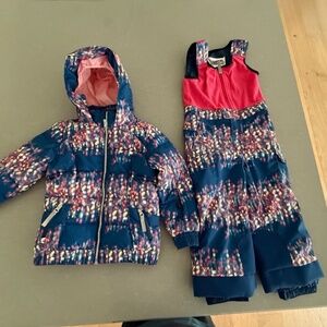 Spyder Little Girls Zadie Synthetic Down Ski Coat & Pants Sz 4 -Barely worn